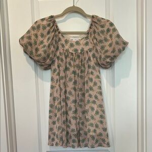 Zara Girls Puff Sleeve Spring Dress, size 9